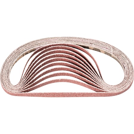 Pferd Coated Belt, Al/Oxd, 1/4"x12", 80 Grit, 1/4" W, 12" L, Coated, Aluminum Oxide, 80 Grit 48964
